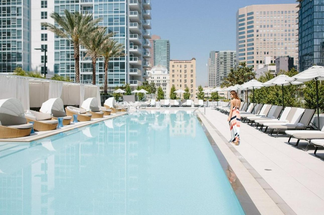Hotel Level Downtown La South Olive Los Angeles Exterior foto